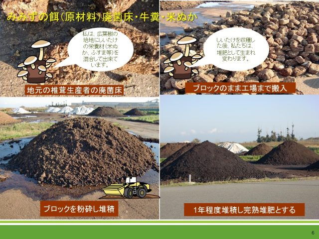 豊徳のミミズとシイタケ菌床 株式会社豊徳